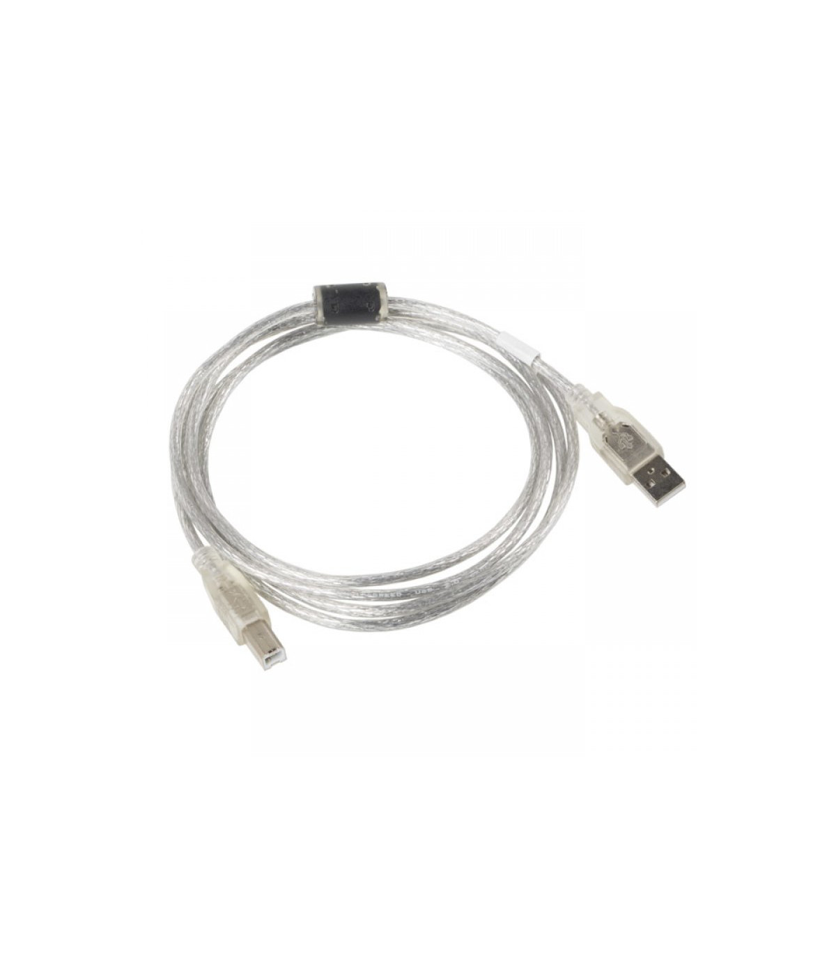 Cable usb tipo b a usb 2.0 tipo a lanberg 1.8m - macho -  macho - transparente