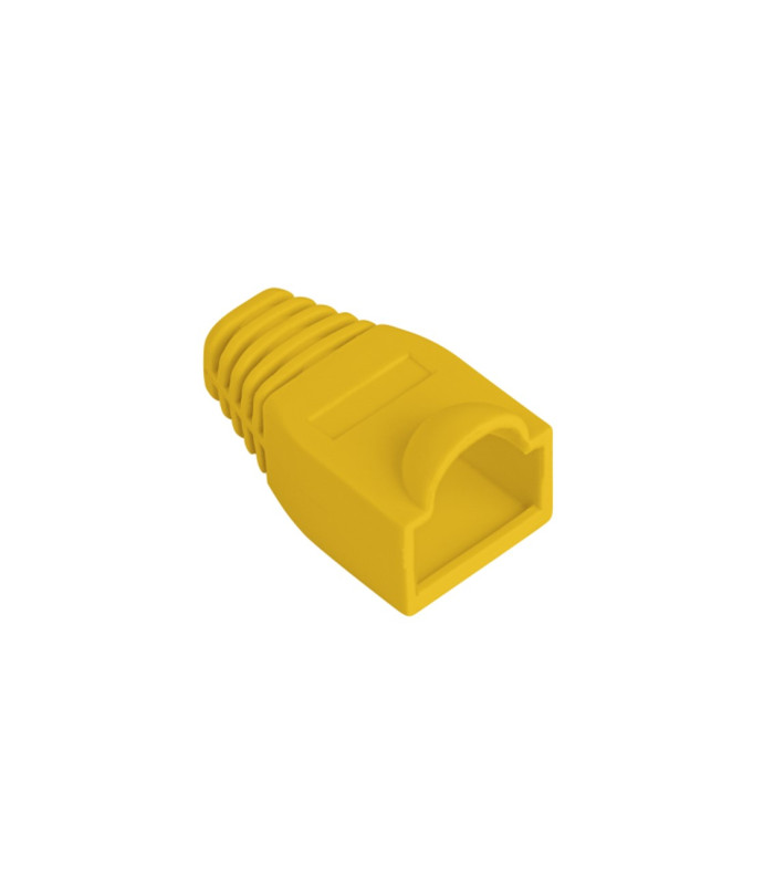 Funda protectora  lanberg plb - 1000 - y para conector rj45 pack de 100 unidades amarillo