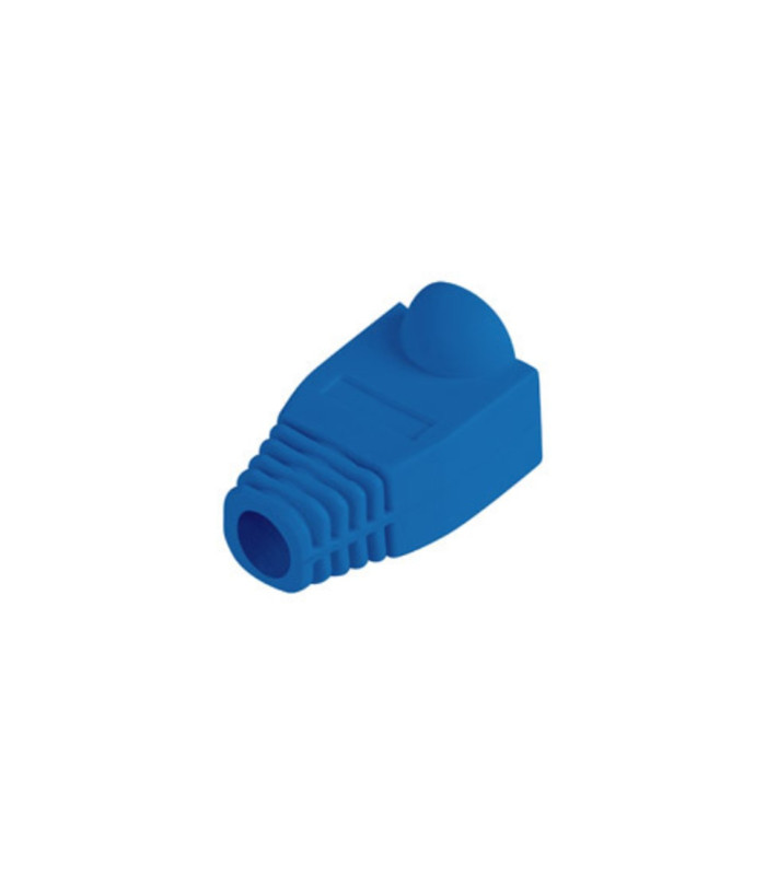 Funda protectora  lanberg plb - 1000 - b para conector rj45 pack de 100 unidades azul