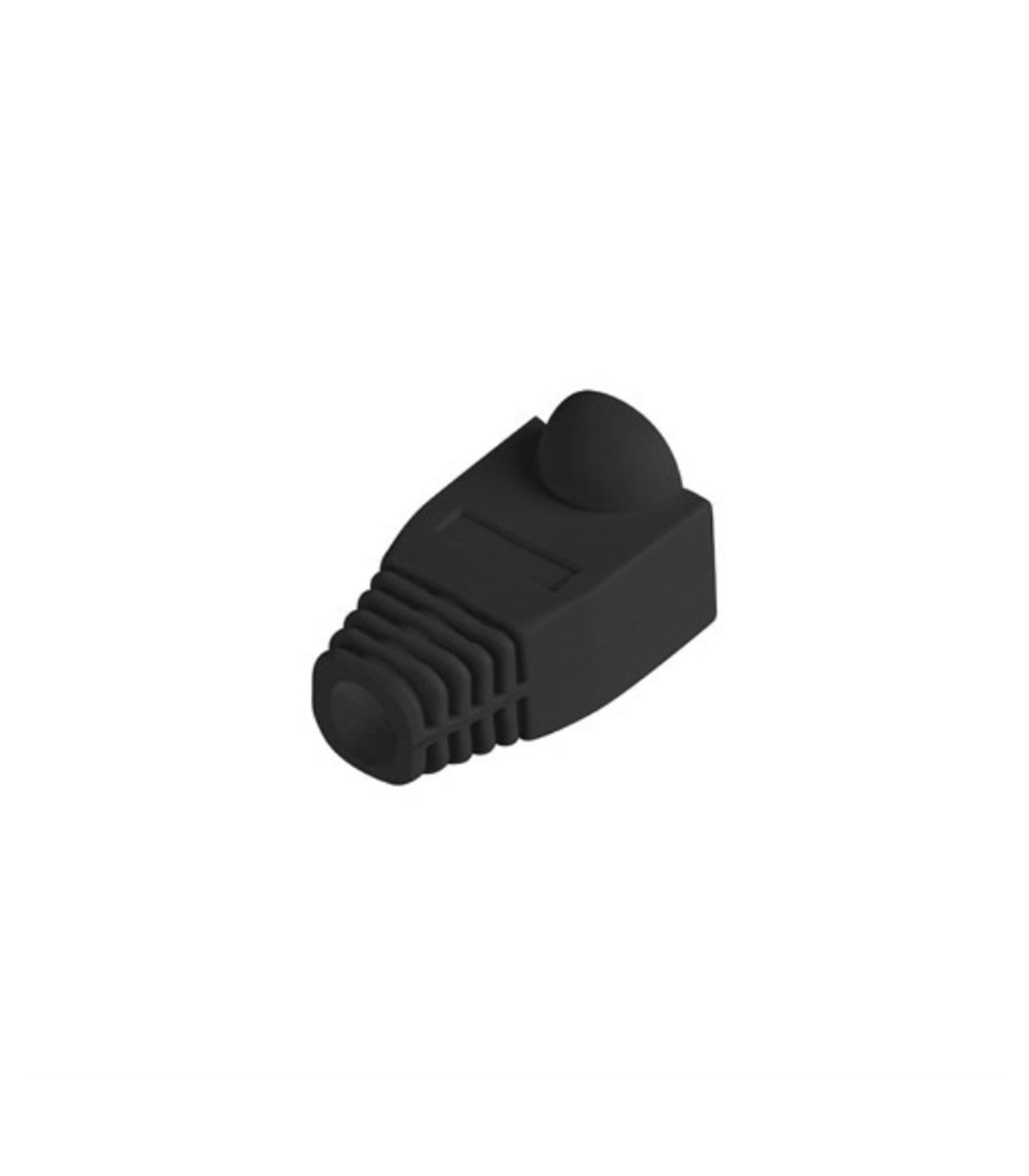 Funda protectora lanberg plb - 1000 - bk para conector rj45 pack de 100 unidades negro