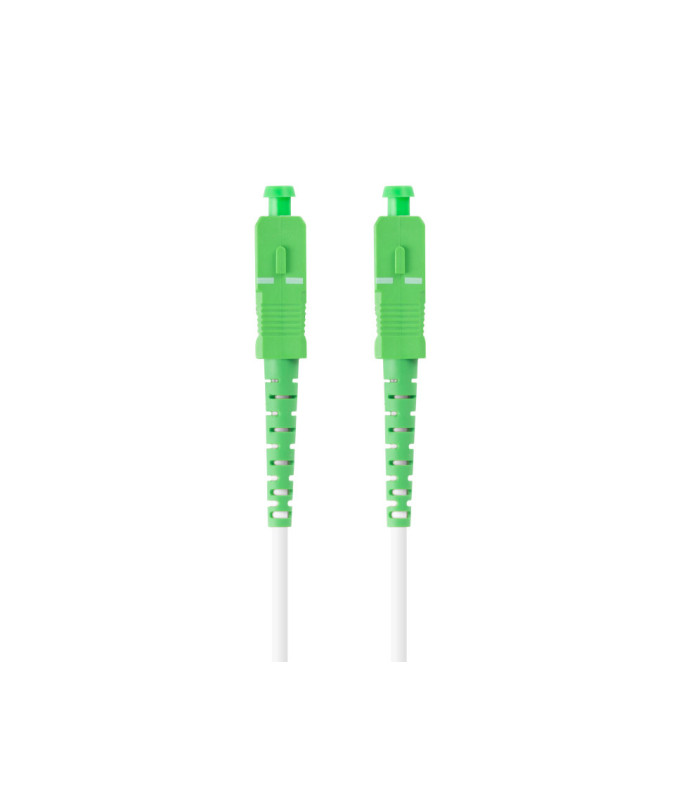 Latiguillo fibra optica sc - apc lanberg 10m mono simplex g657b3 lszh blanco