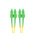 Latiguillo fibra optica sc - apc lanberg 2m mono duplex g657a1 lszh amarillo