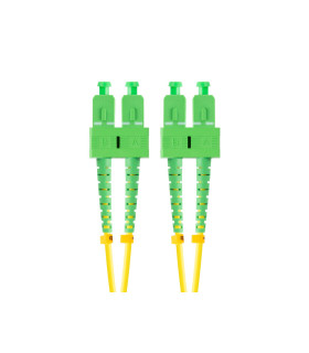 Latiguillo fibra optica sc - apc lanberg 2m mono duplex g657a1 lszh amarillo