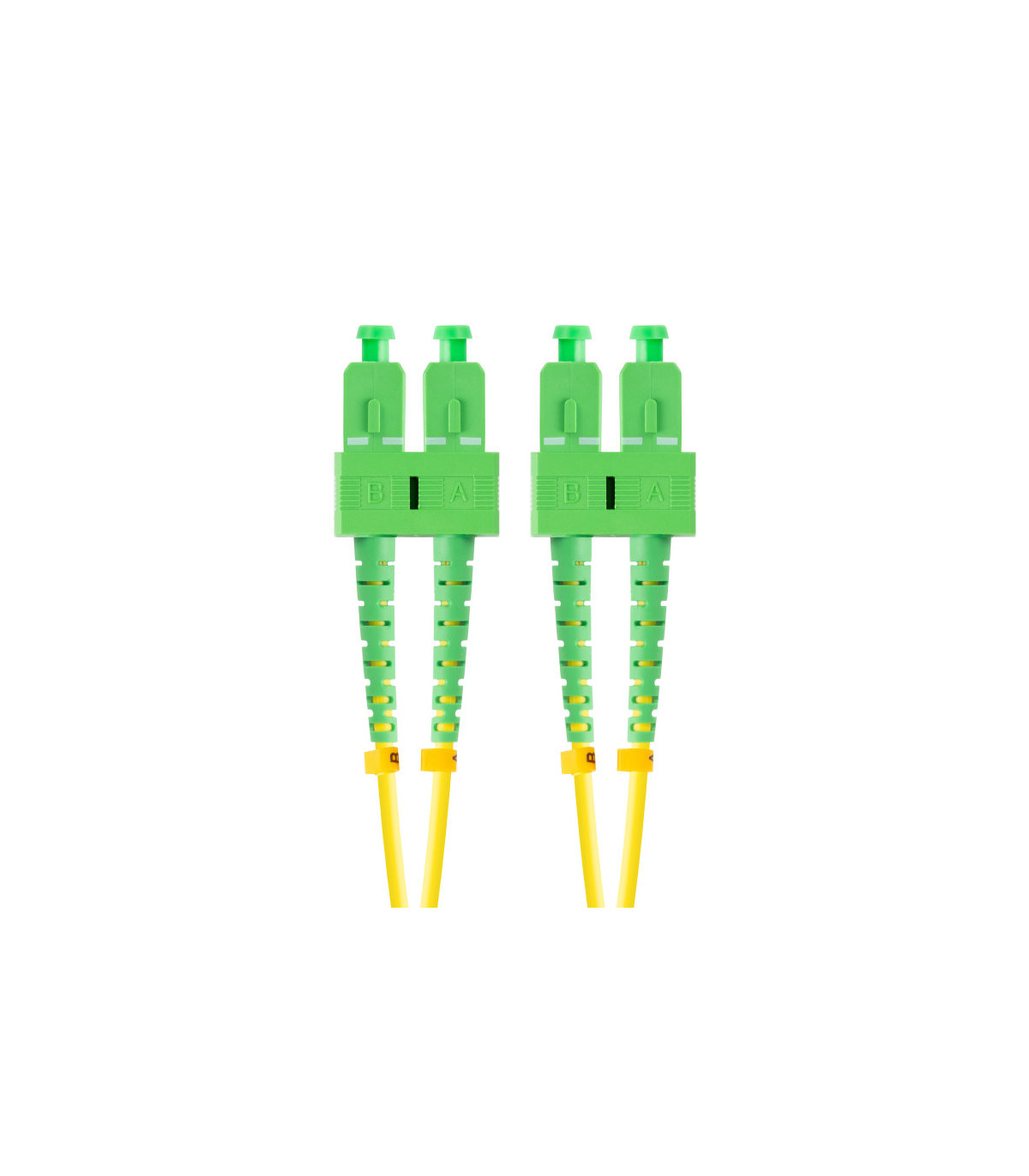 Latiguillo fibra optica sc - apc lanberg 2m mono duplex g657a1 lszh amarillo