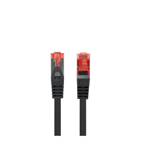 Cable red lanberg latiguillo cat.6 s - ftp lszh cu 10m negro fluke passed