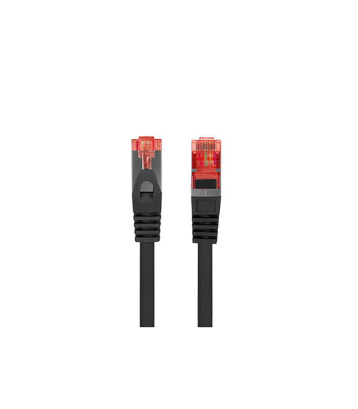 Cable red lanberg latiguillo cat.6 s - ftp lszh cu 1m negro fluke passed