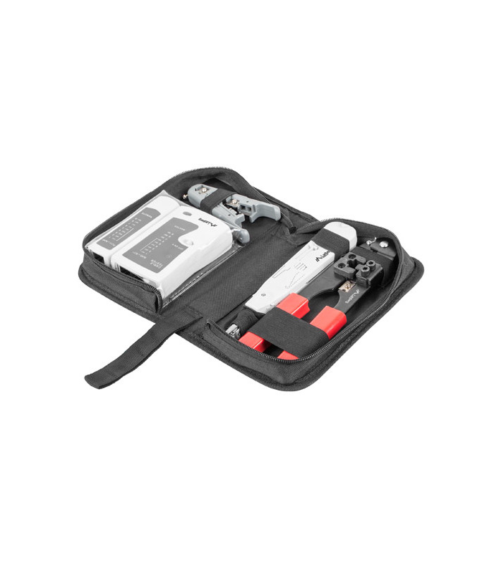 Maletin herramientas lanberg testeador network - pelacables -  crimpadora