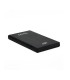 Caja externa tooq tqe - 2522b para hdd - ssd 2.5 pulgadas 9.5mm sata usb 3.0 negra