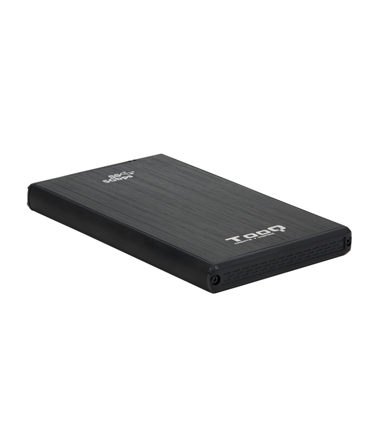 Caja externa tooq tqe - 2522b para hdd - ssd 2.5 pulgadas 9.5mm sata usb 3.0 negra