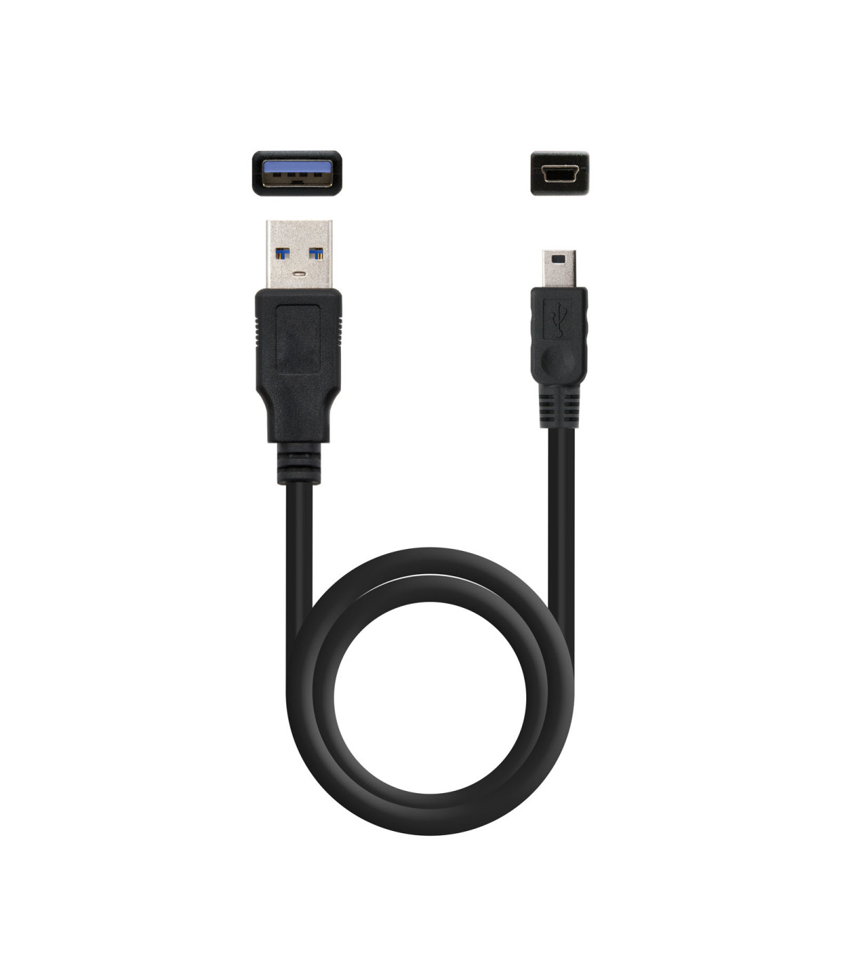 Caja externa tooq tqe - 2522b para hdd - ssd 2.5 pulgadas 9.5mm sata usb 3.0 negra