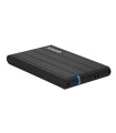 Caja externa tooq tqe - 2530b para hdd 2.5 pulgadas sata 3 usb 3.0 negro