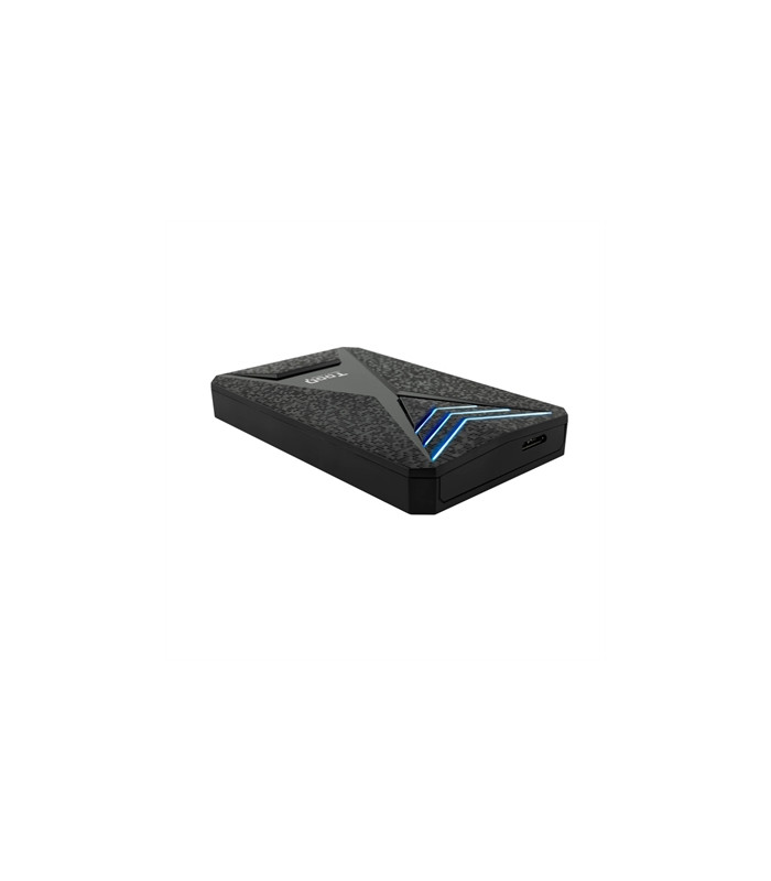 Caja externa gaming tooq tqe - 2550bl para hdd - ssd 2.5 pulgadas 9.5mm sata 3 usb 3.0 - 3.1 negro