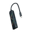 Hub nanocable 4 en 1 usb tipo c - usb - hdmi - 15cm - macho - hembra