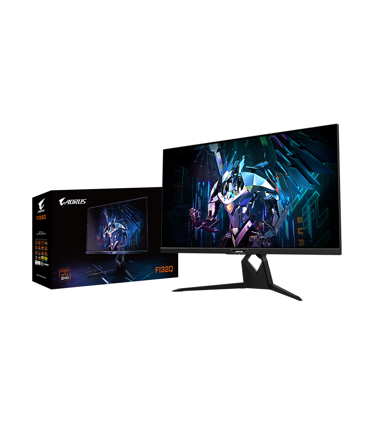 Monitor led gaming 32 pulgadas gigabyte aorus fi32q - ek negro ips -  2k -  2 x hdmi -  1 x dp -  2 x usb tipo a - 1 x usb tipo 