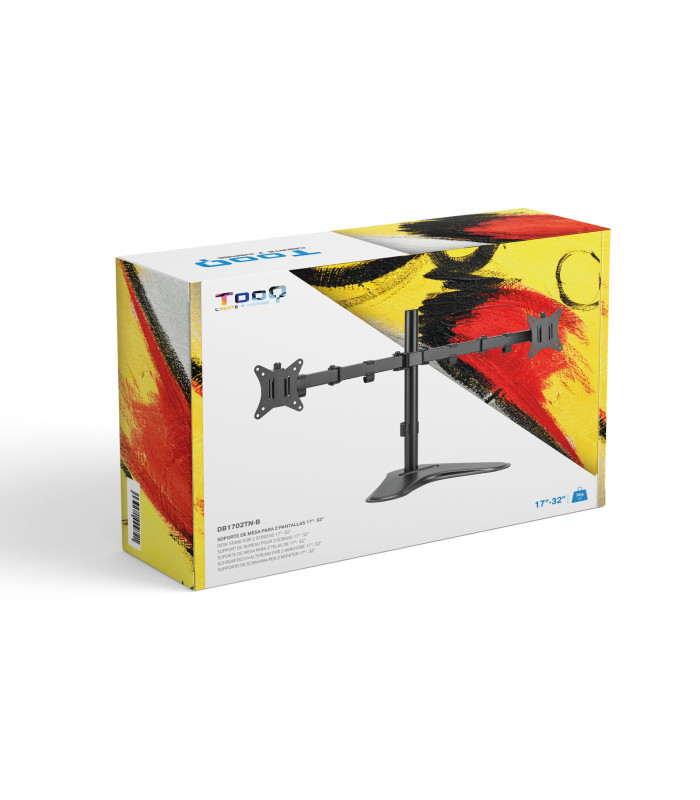 Soporte monitor de mesa tooq db1702tn - b 2 pantallas 17 pulgadas - 32 pulgadas carga maxima 9kg