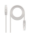 Cable red nanocable latiguillo rj45 utp cat6 1m gris