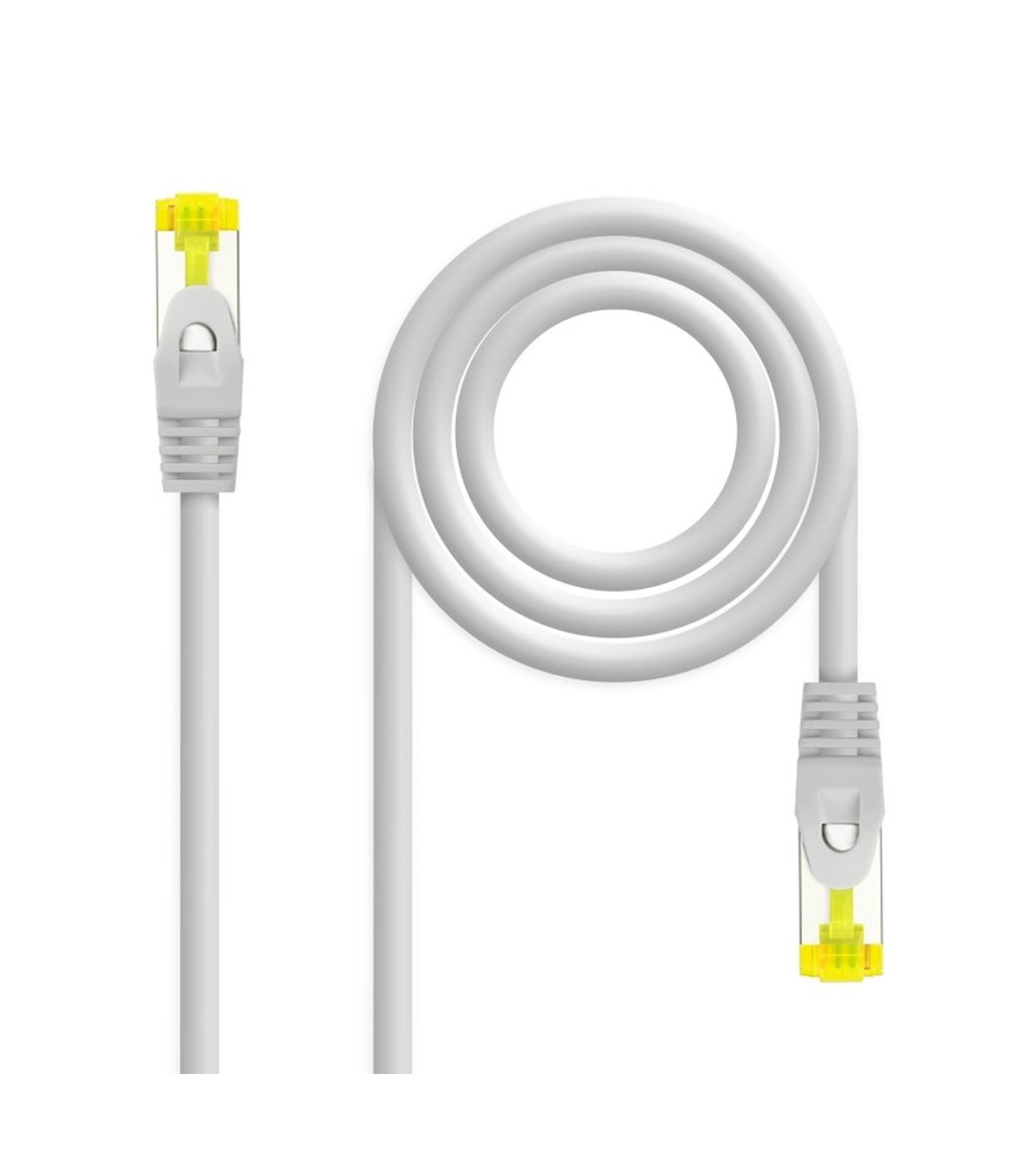 Latiguillo cable red lszh - sftp cat.6a rj45 nanocable 1m gris