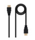 Cable nanocable hdmi macho - macho negro 1m