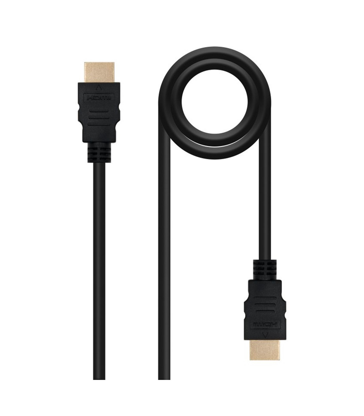 Cable nanocable hdmi macho - macho negro 1m