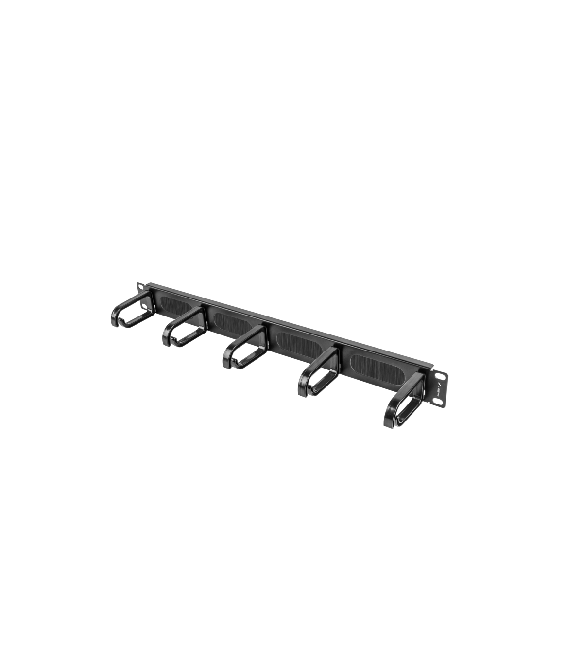 Organizador de cables lanberg 5 anillos 19 pulgadas 1u tipo b negro