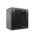 Armario lanberg mural rack 19 pulgadas 12u - 600x450 flat pack v2 negro
