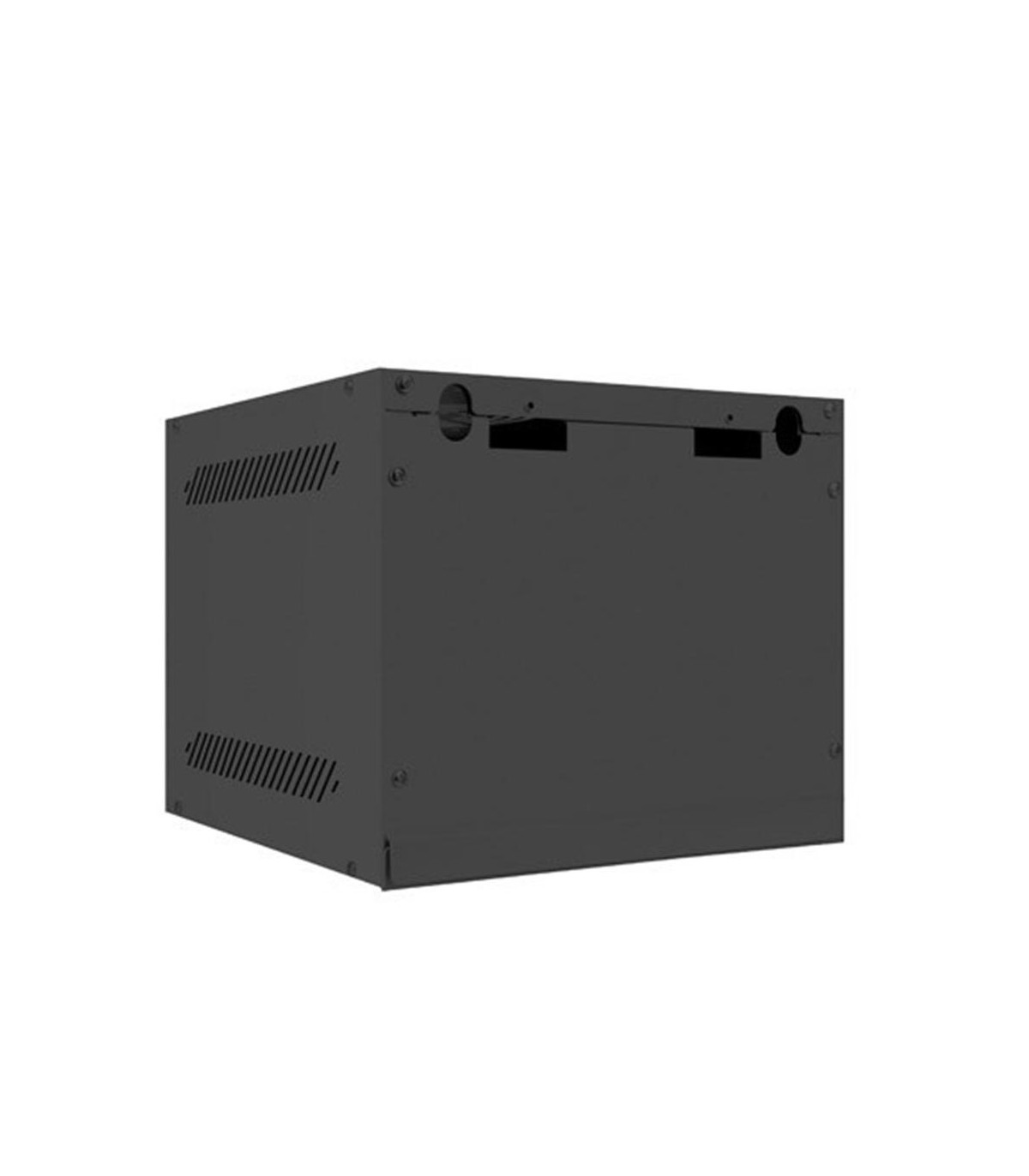 Armario lanberg mural rack 10 pulgadas 4u - 280x310 flat pack negro puerta cristal