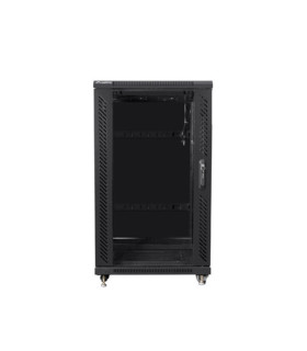 Armario lanberg rack 19 pulgadas 22u 600x800 flat pack black negro