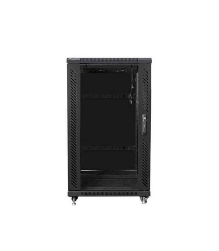 Armario lanberg rack 19 pulgadas 22u 600x800 flat pack black negro