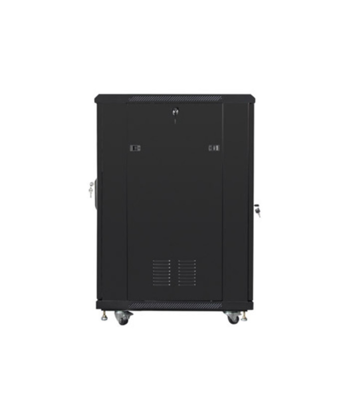 Armario lanberg rack 19 pulgadas 22u 600x800 flat pack black negro