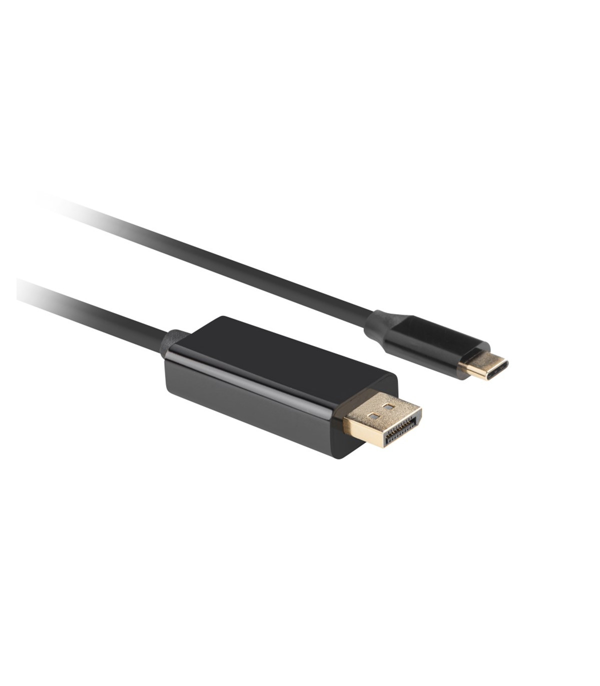 Cable usb tipo c a displayport 4k lanberg macho -  macho 1m negro
