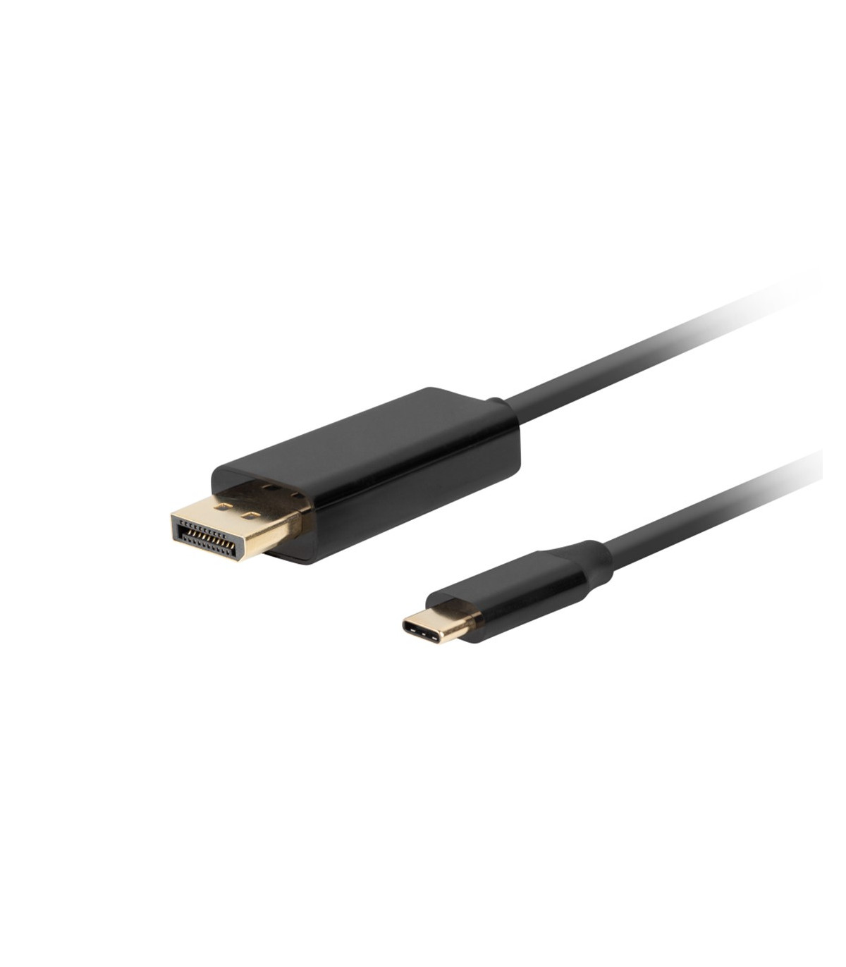 Cable usb tipo c a displayport 4k lanberg 3m -  macho - macho -  negro