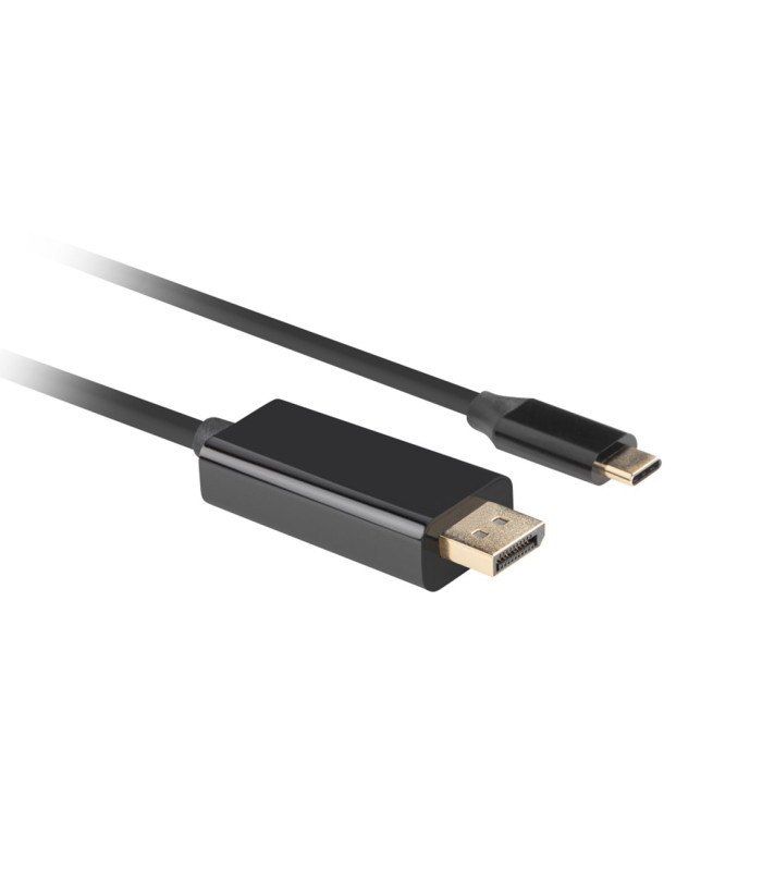 Cable usb tipo c a displayport 4k lanberg 3m -  macho - macho -  negro