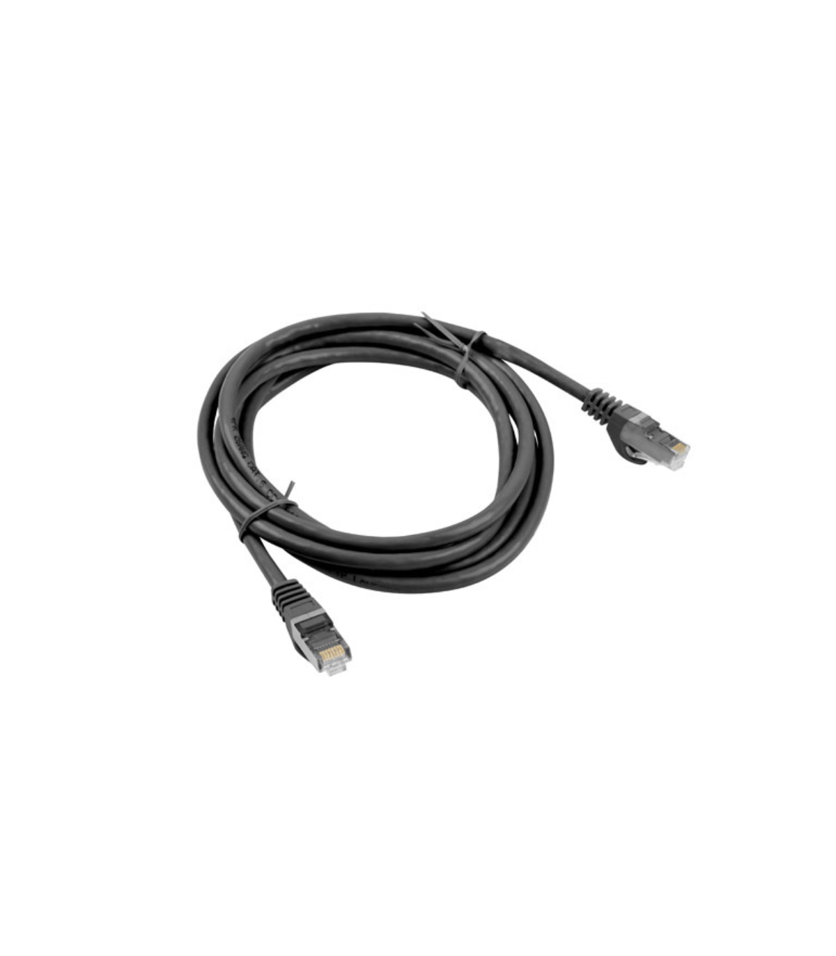 Cable red lanberg latiguillo cat.6 ftp 0.5m negro fluke passed