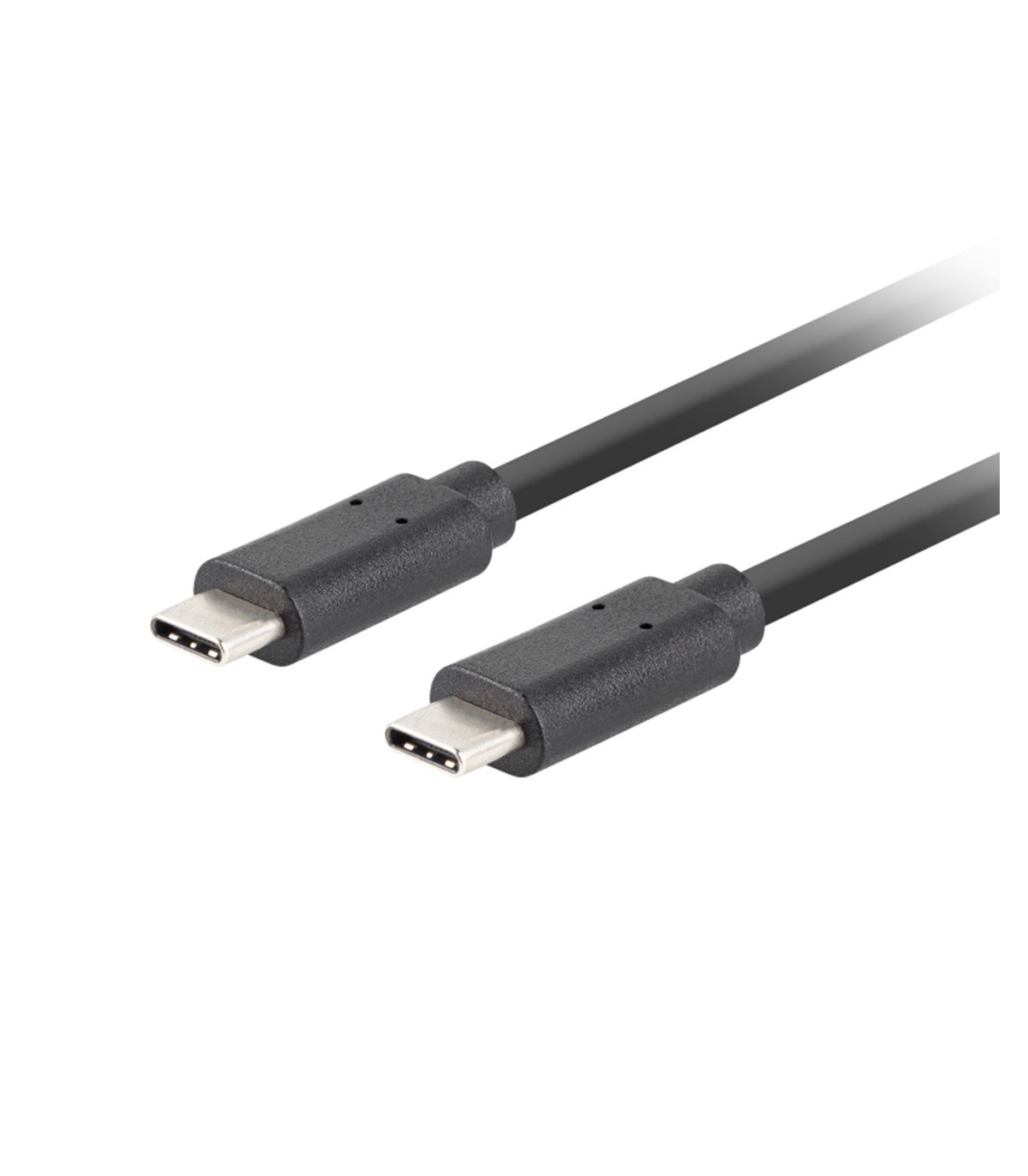 Cable usb tipo c lanberg 0.5m - macho - macho - negro
