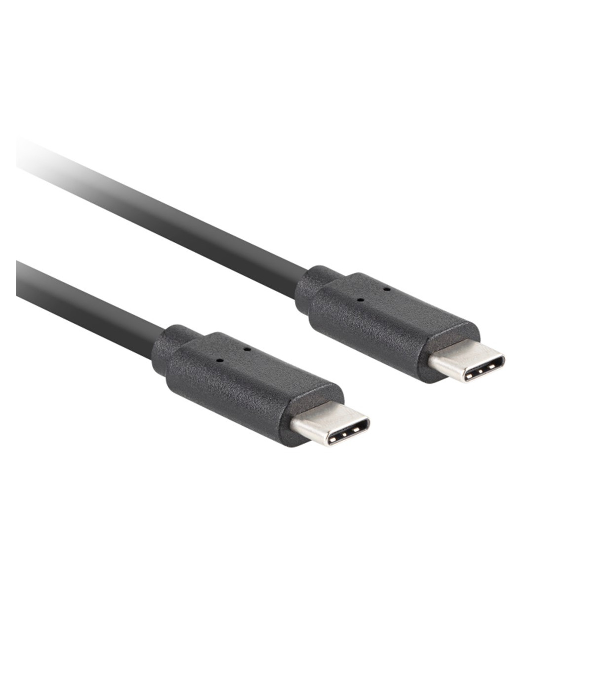Cable usb tipo c lanberg 0.5m - macho - macho - negro