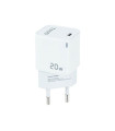 Cargador de pared tooq usb - c blanco 20w