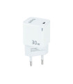 Cargador de pared tooq usb - c blanco 30w