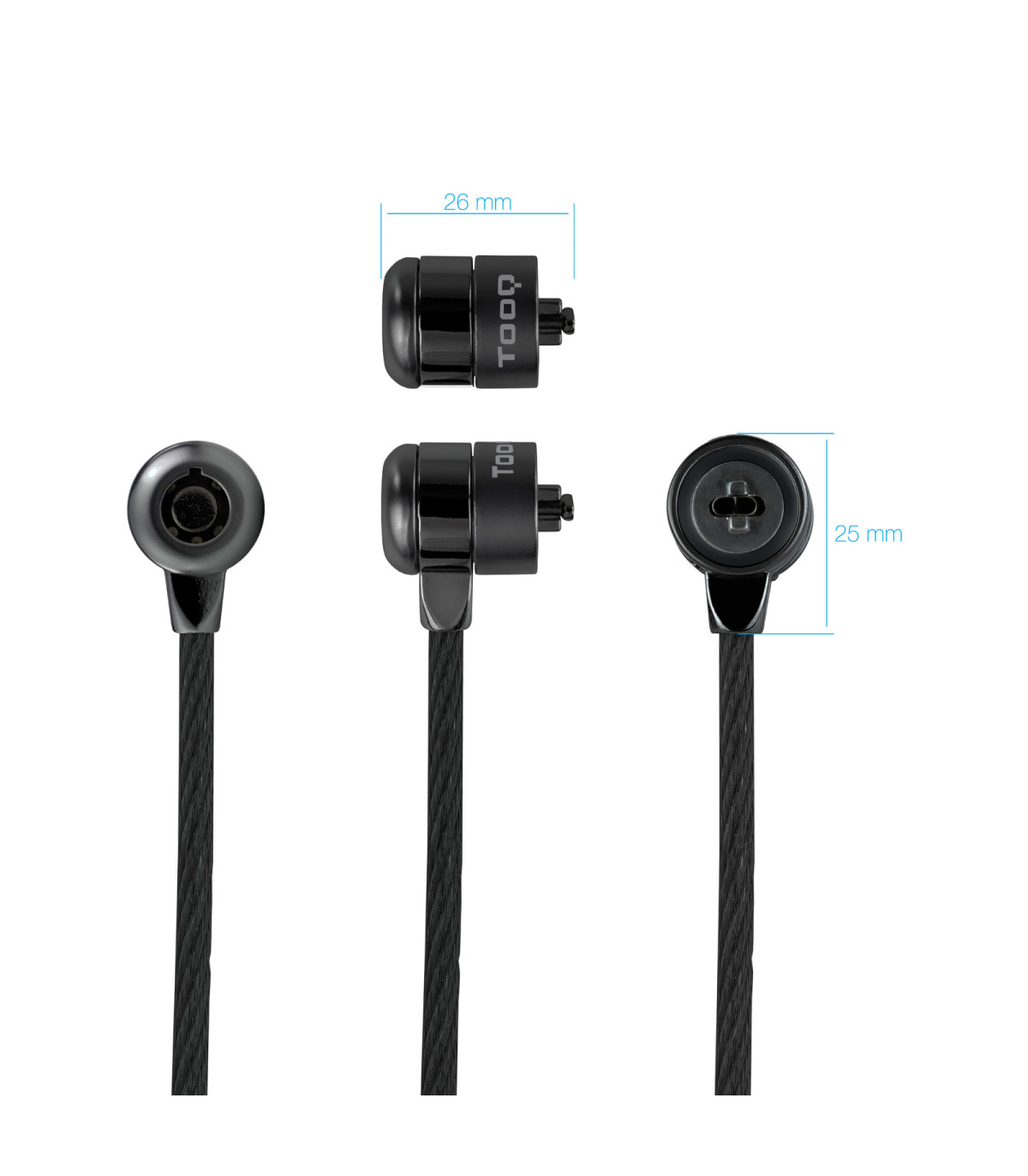 Cable tooq seguridad con llave para portatiles 1.5m