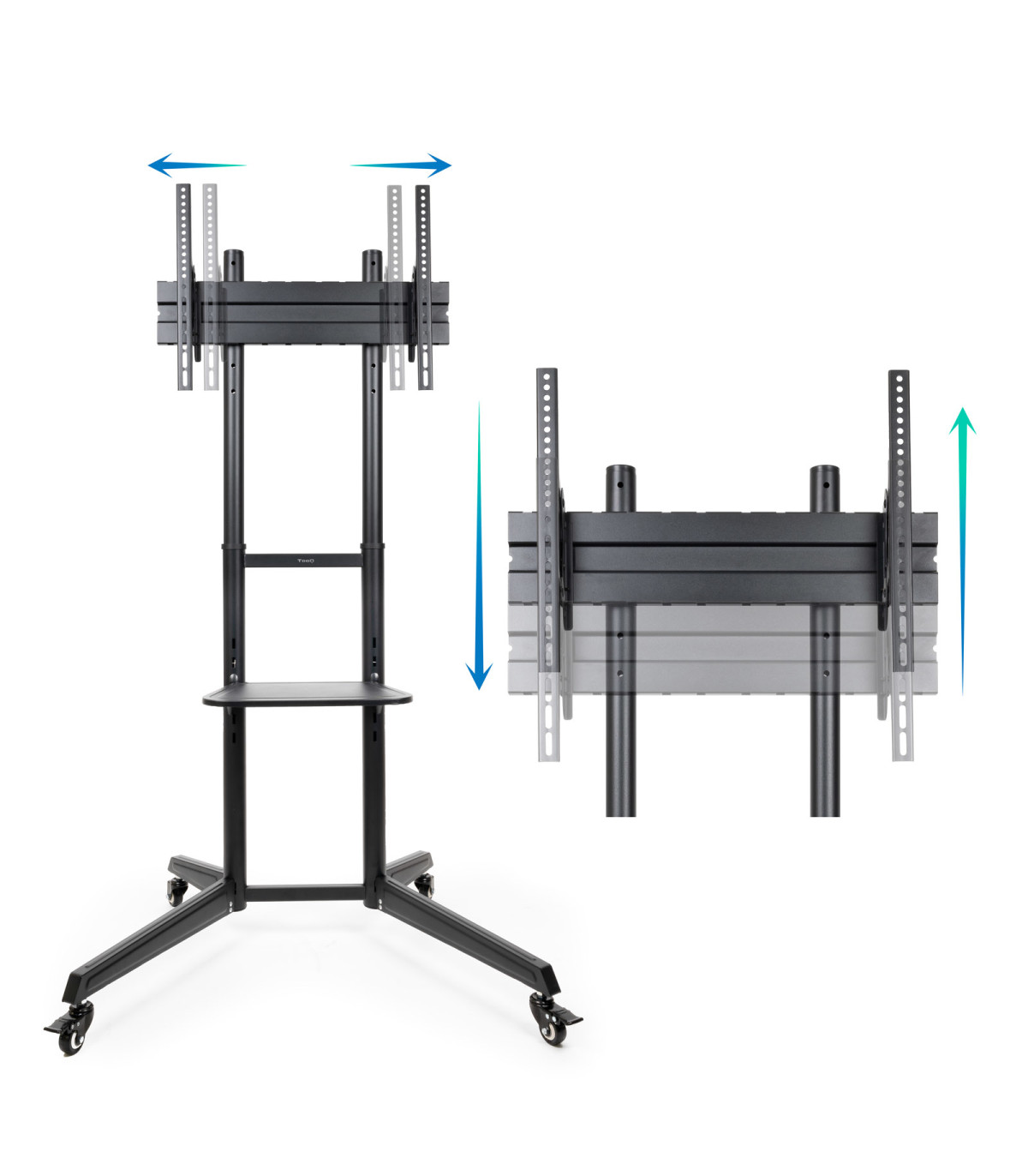 Soporte de suelo tv tooq fs1170m - b ramses 37 pulgadas -  70 pulgadas