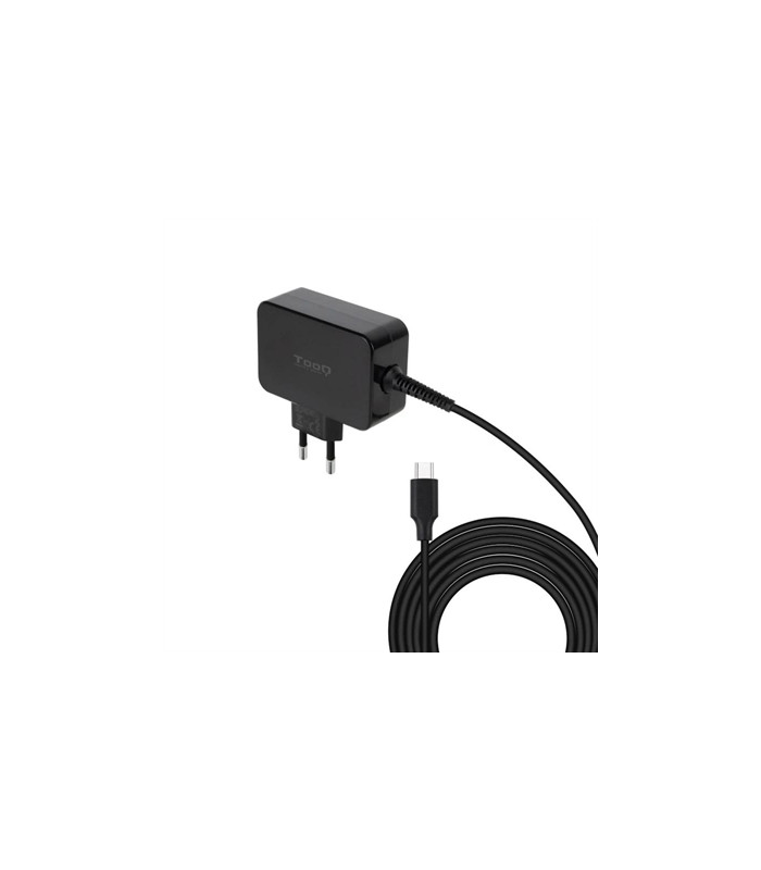 Cargador portatil tooq gan usb - c pd 65w negro