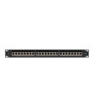 Patch panel lanberg 24 puertos 1u cat.7 ftp 19 pulgadas negro