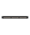 Patch panel lanberg 24 puertos 1u cat.6a ftp 19 pulgadas negro