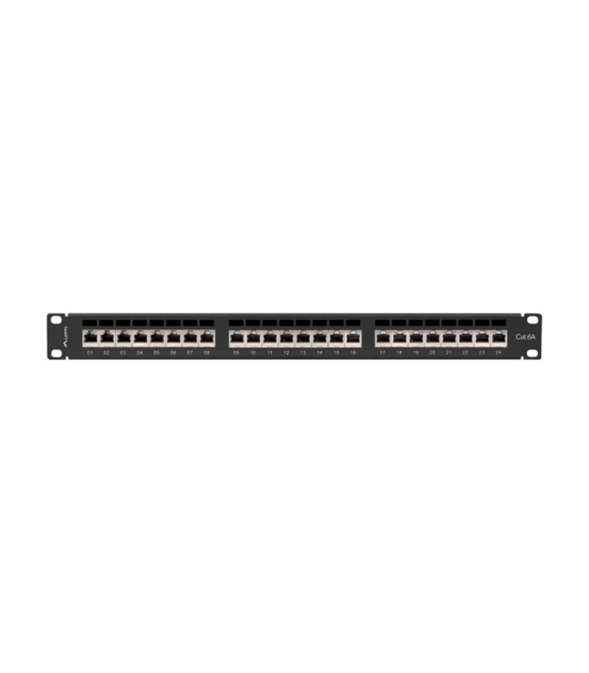 Patch panel lanberg 24 puertos 1u cat.6a ftp 19 pulgadas negro