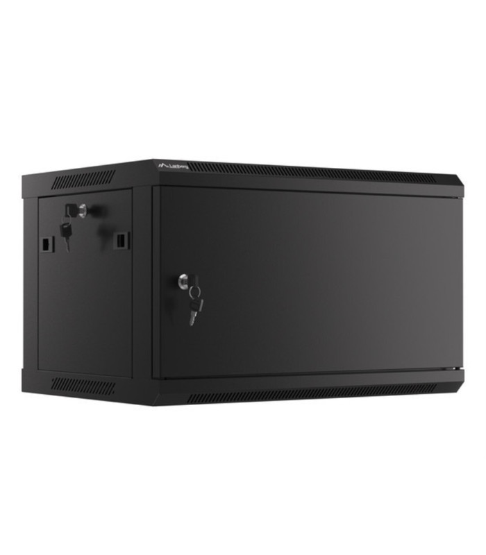 Armario lanberg mural rack 19 pulgadas 6u -  600x450 negro