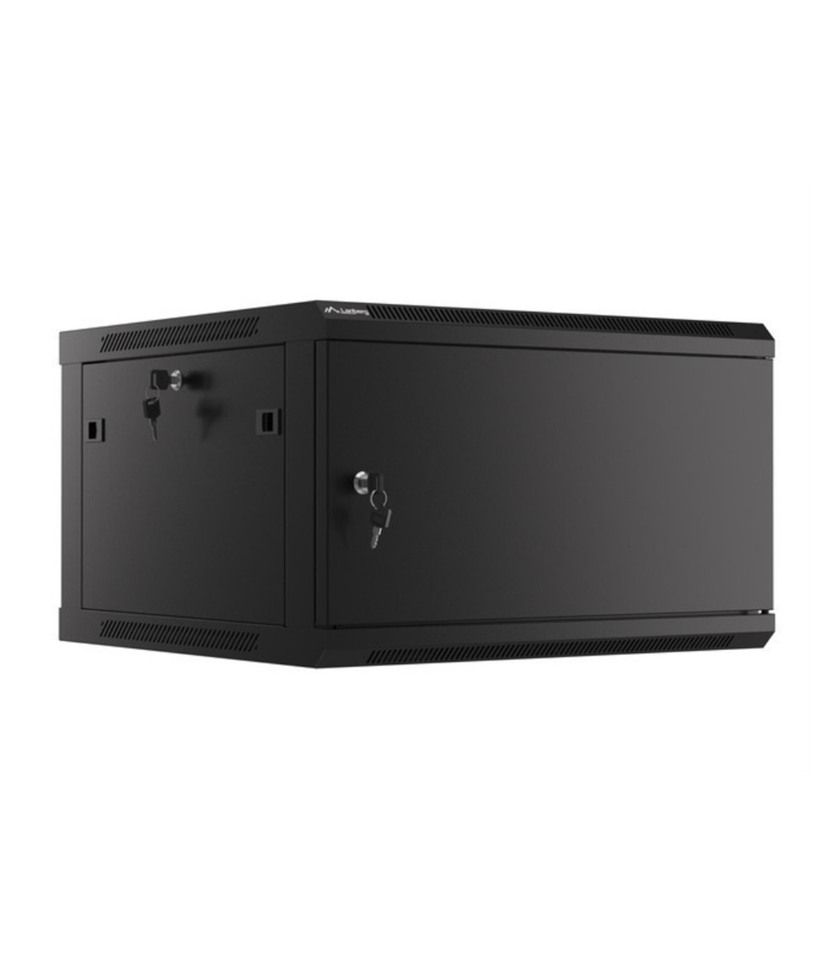 Armario lanberg mural rack 19 pulgadas 6u -  600x600 negro