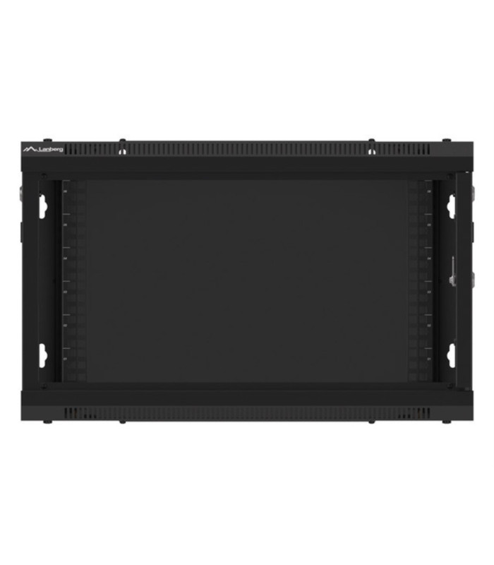 Armario lanberg mural rack 19 pulgadas 6u -  600x600 negro