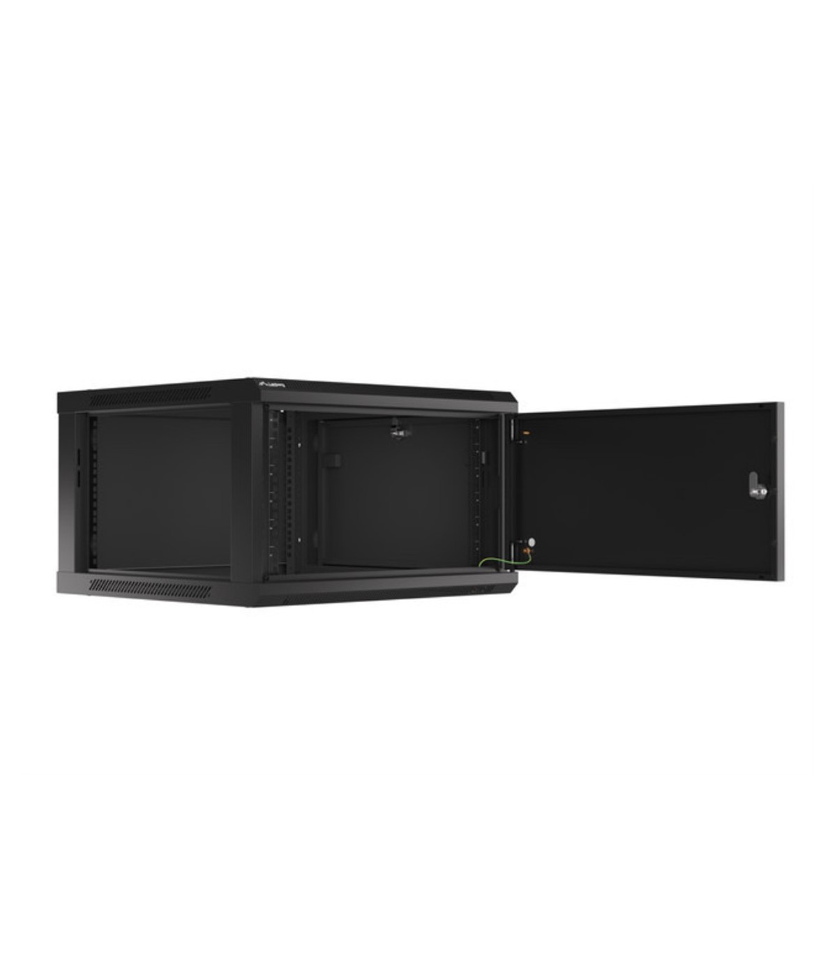 Armario lanberg mural rack 19 pulgadas 6u -  600x600 negro