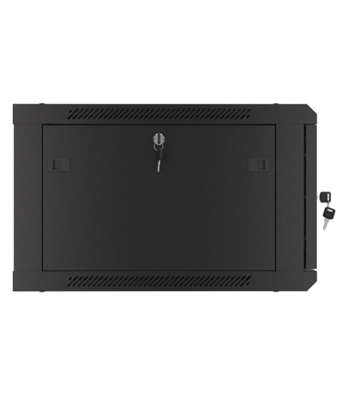 Armario lanberg mural rack 19 pulgadas 6u -  600x600 negro