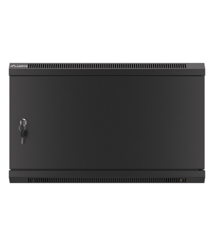 Armario lanberg mural rack 19 pulgadas 6u -  600x600 negro