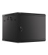 Armario lanberg mural rack 19 pulgadas 9u -  600x600 negro
